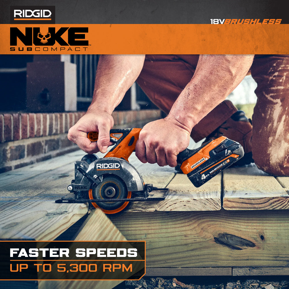 18V NUKE SubCompact Brushless 4-1/2” Circular Saw