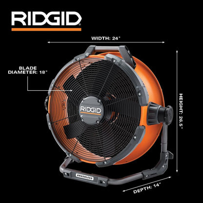 18V Brushless Hybrid 18 in. Drum Fan (Tool Only)