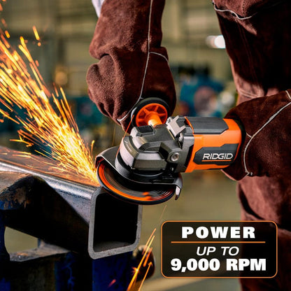18V Brushless Cordless 4-1/2 in. Angle Grinder Kit with 4.0 Ah Battery and Charger