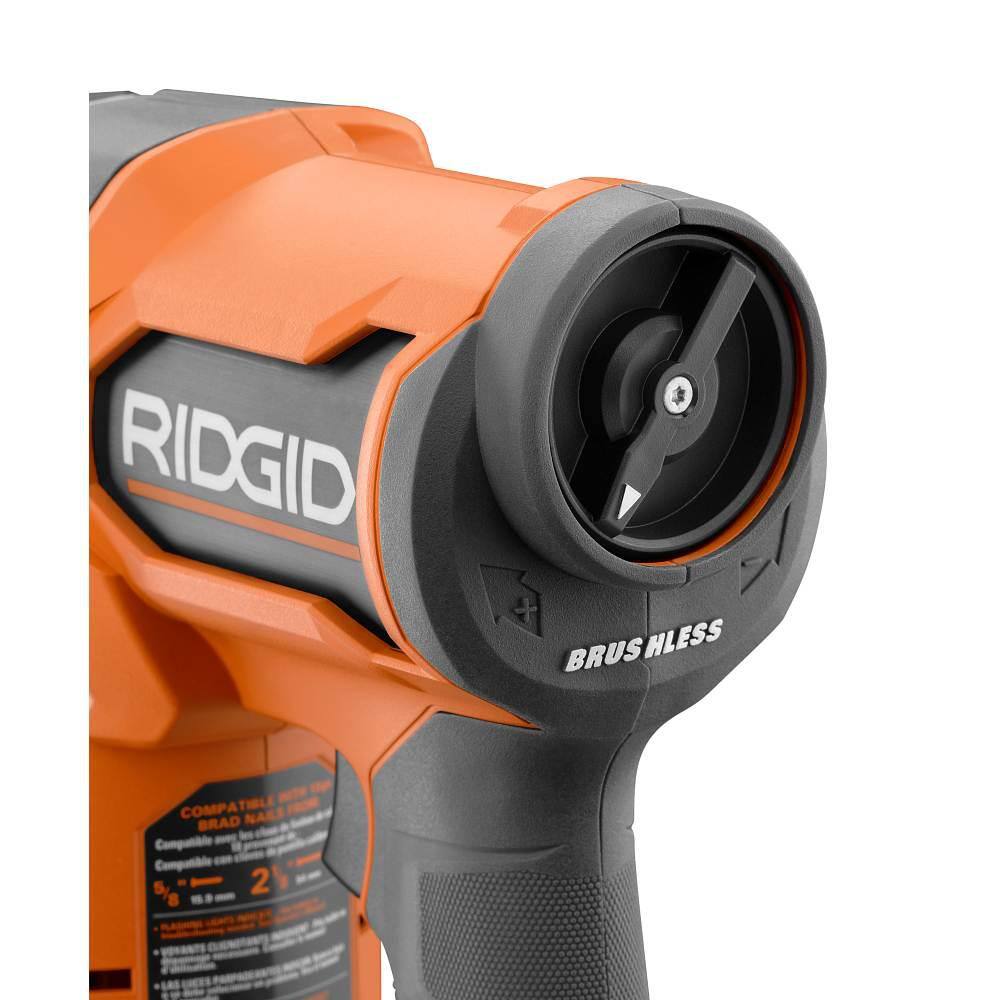 18V Brushless Cordless 18-Gauge 2-1/8 in. Brad Nailer with CLEAN DRIVE Technology with 2.0 Ah Battery and Charger
