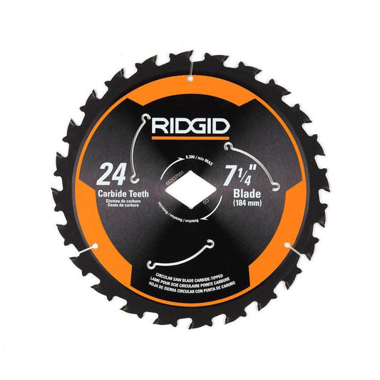 7-1/4 in. 24-Tooth Carbide Thin Kerf Circular Saw Blade