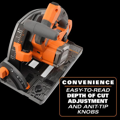 18V Brushless Cordless 6-1/2 in. Track Saw (Tool Only)