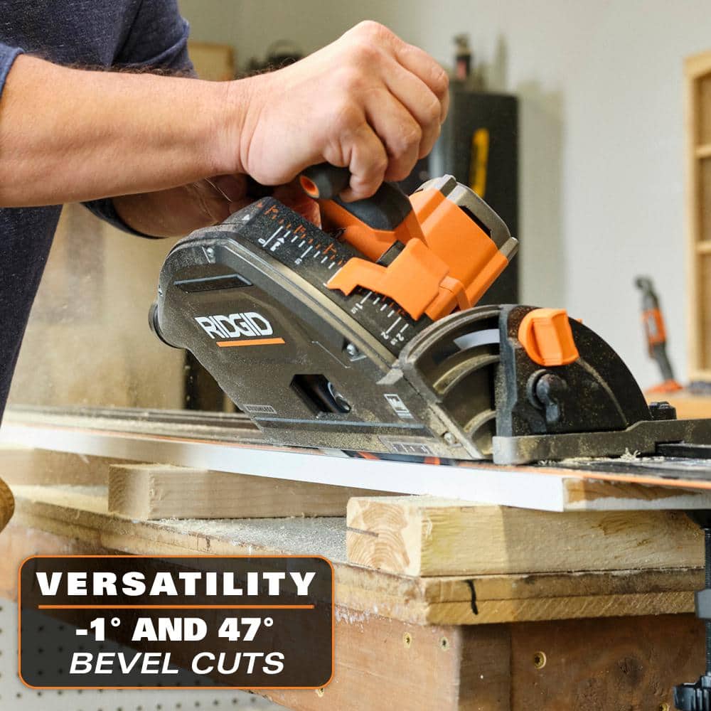 18V Brushless Cordless 6-1/2 in. Track Saw (Tool Only)