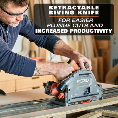 18V Brushless Cordless 6-1/2 in. Track Saw (Tool Only)