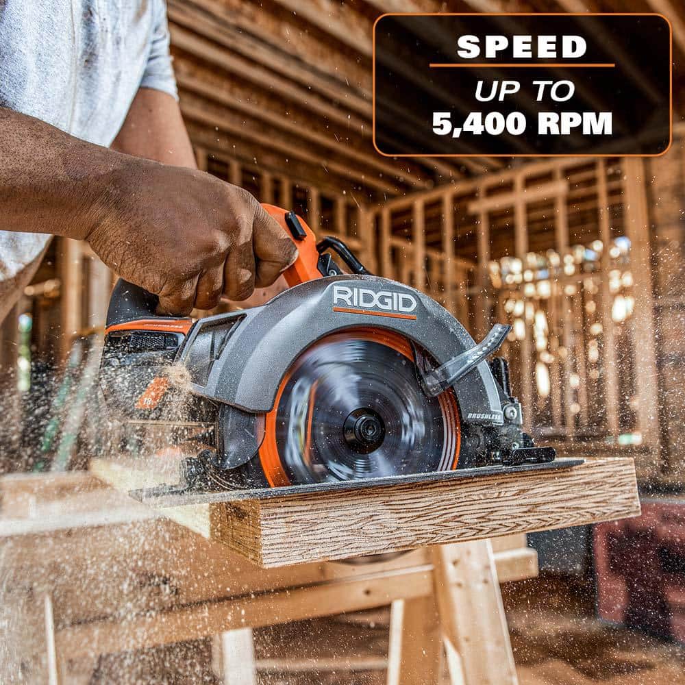 18V Brushless Cordless 7-1/4 in. Circular Saw Kit with 4.0 Ah MAX Output Battery and Charger