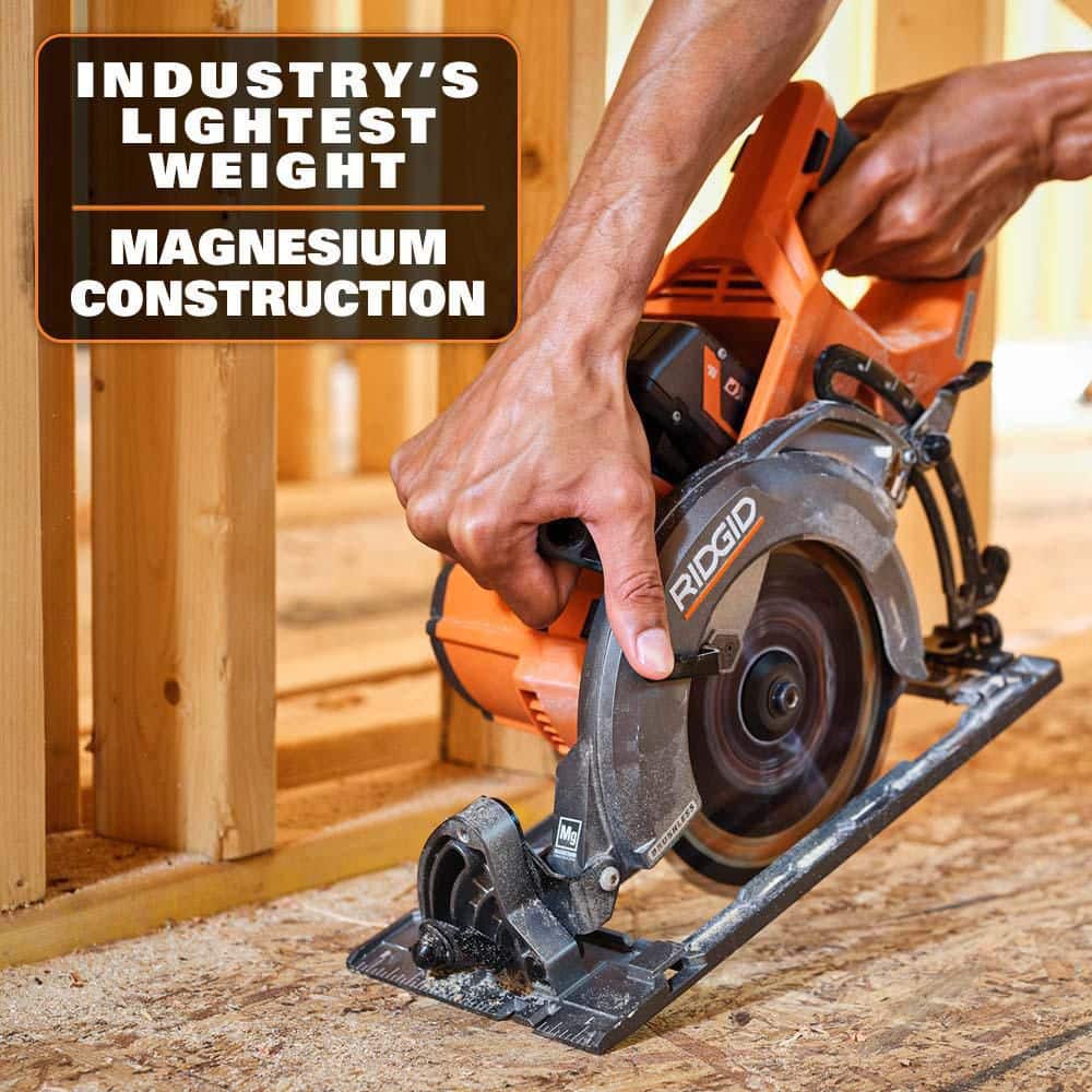 18V Brushless Cordless 7-1/4 in. Rear Handle Circular Saw Kit with 8.0 Ah MAX Output Battery, 18V Charger and Bag