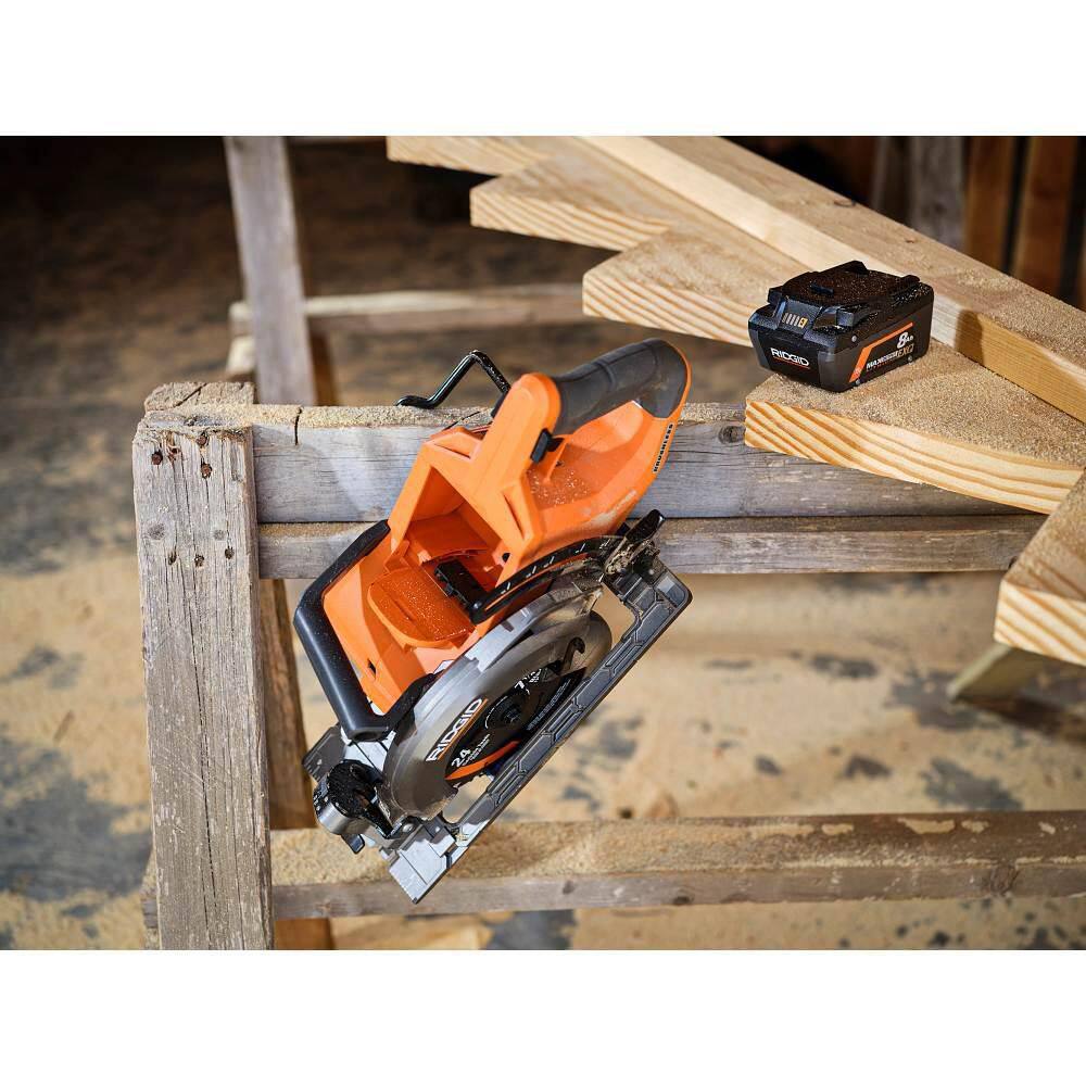 18V Brushless Cordless 7-1/4 in. Rear Handle Circular Saw Kit with 8.0 Ah MAX Output Battery, 18V Charger and Bag
