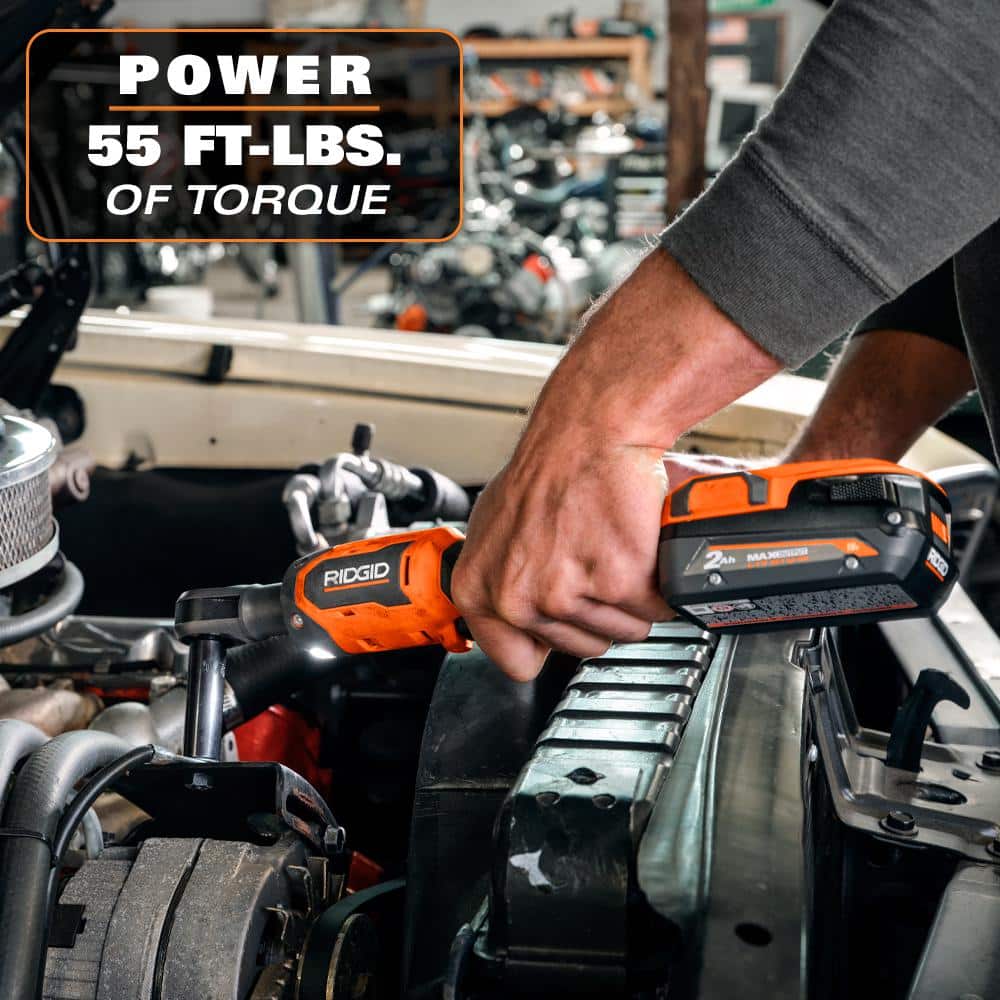 18V Brushless Cordless 3/8 in. Ratchet Kit with 2.0 Ah Battery and Charger