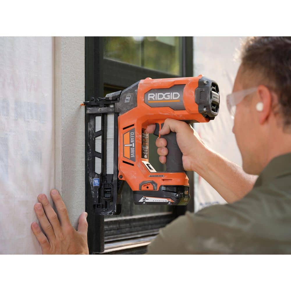 18V Brushless Cordless 16-Gauge 2-1/2 in. Straight Finish Nailer (Tool only)