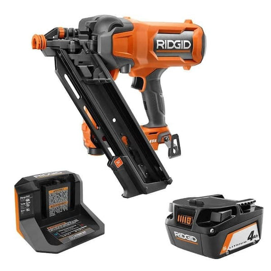 18V Brushless Cordless 30° 3-1/2 in. Framing Nailer Kit with 4.0 Ah Battery and Charger