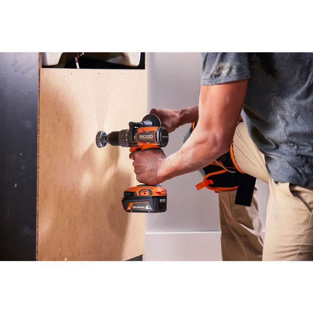 18V Brushless Cordless 1/2 in. Hammer Drill/Driver Kit with 4.0 Ah MAX Output Battery, 18V Charger, and Tool Bag