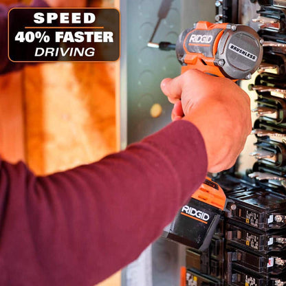 18V Brushless Cordless 4-Mode Impact Driver Kit with 2.0 Ah MAX Output Battery, Charger, and Case