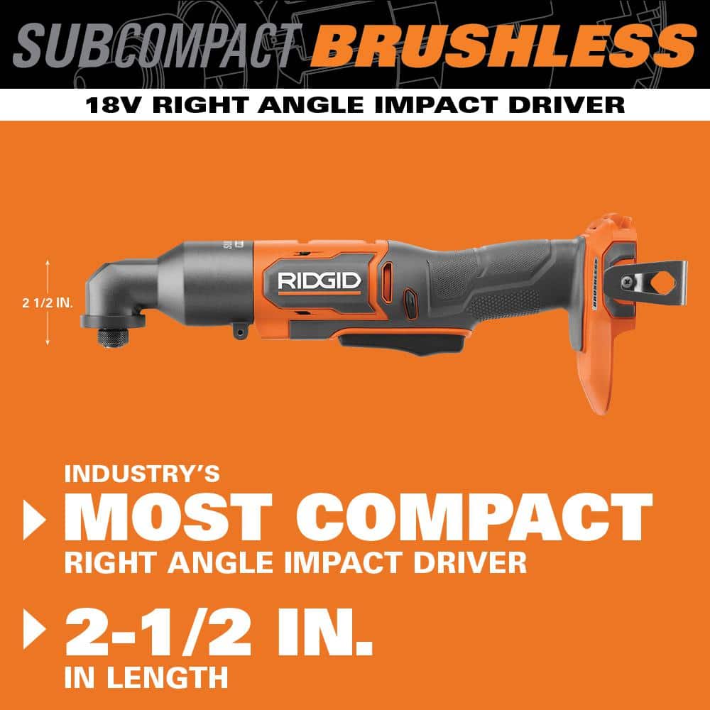 18V SubCompact Brushless Cordless Right Angle Impact Driver (Tool Only)