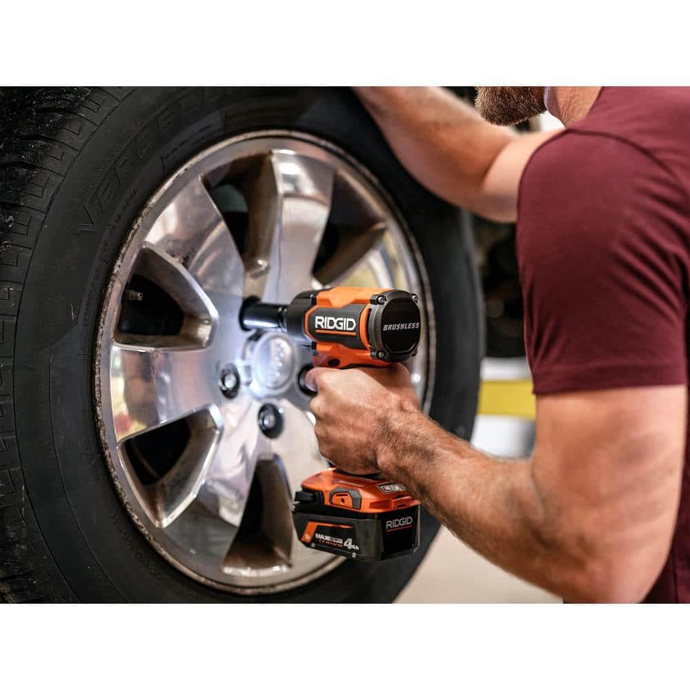 18V Brushless Cordless 4-Mode 1/2 in. Mid-Torque Impact Wrench with Friction Ring (Tool Only)