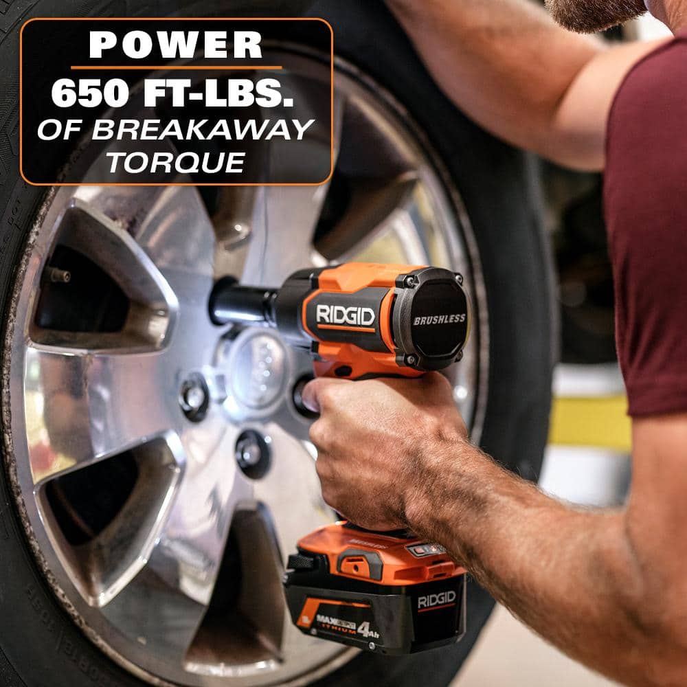 18V Brushless 4-Mode 1/2 in. Mid-Torque Impact Wrench Kit with Pin Detent (Tool Only)