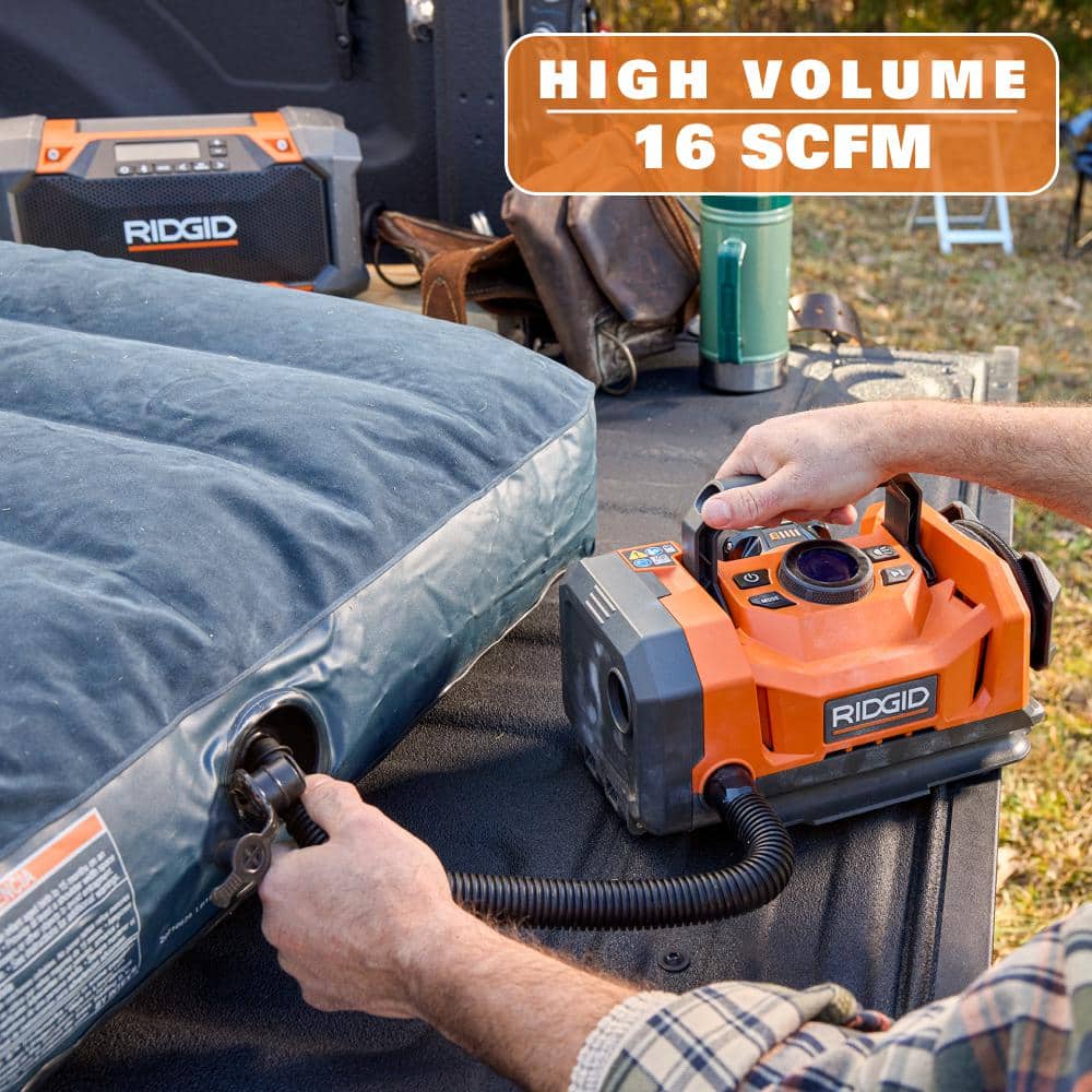 18V Cordless Dual Function Inflator Kit with 2 Ah Battery and Charger