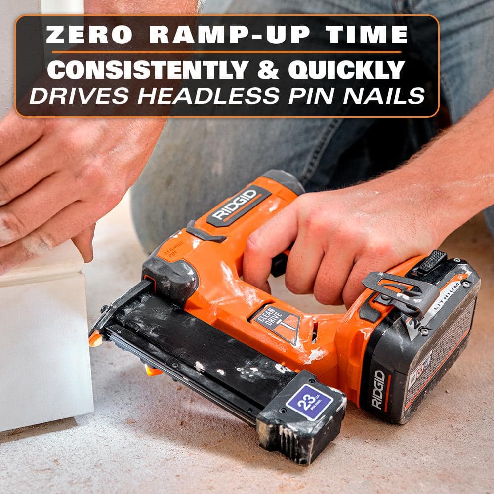 18V Cordless 23-Gauge 1-3/8 in. Headless Pin Nailer (Tool Only)