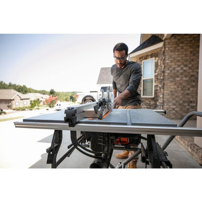 15 Amp 10 in. Portable Corded Pro Jobsite Table Saw with Stand
