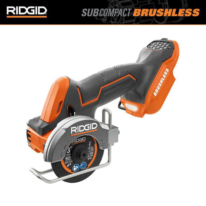 18V SubCompact Brushless Cordless 3 in. Multi-Material Saw (Tool Only) with (3) Cutting Wheels