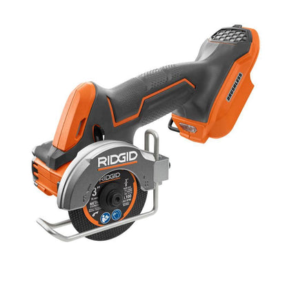 18V SubCompact Brushless Cordless 3 in. Multi-Material Saw (Tool Only) with (3) Cutting Wheels