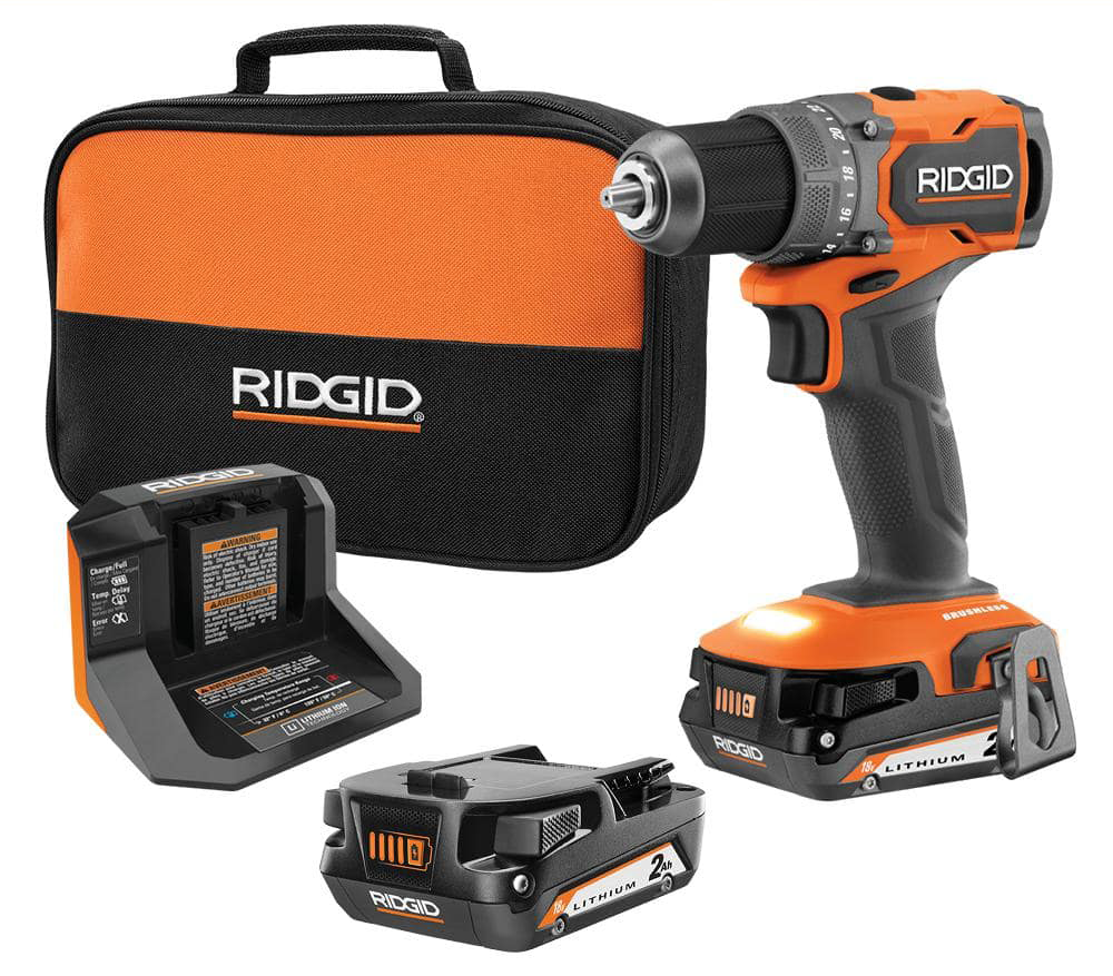 18V SubCompact Brushless Cordless 1/2 in. Drill/Driver Kit with (2) 2.0 Ah Batteries, Charger, and Tool Bag