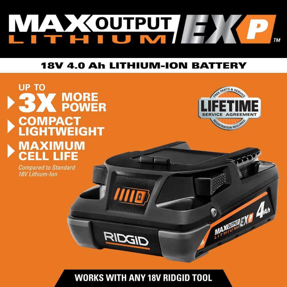 18V 4.0 Ah MAX Output EXP Lithium-Ion Battery