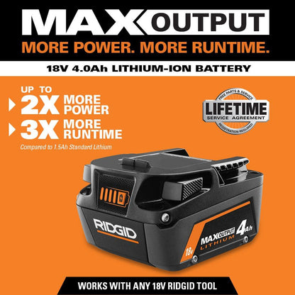 18V 4.0 Ah MAX Output Starter Kit with Rapid Charger
