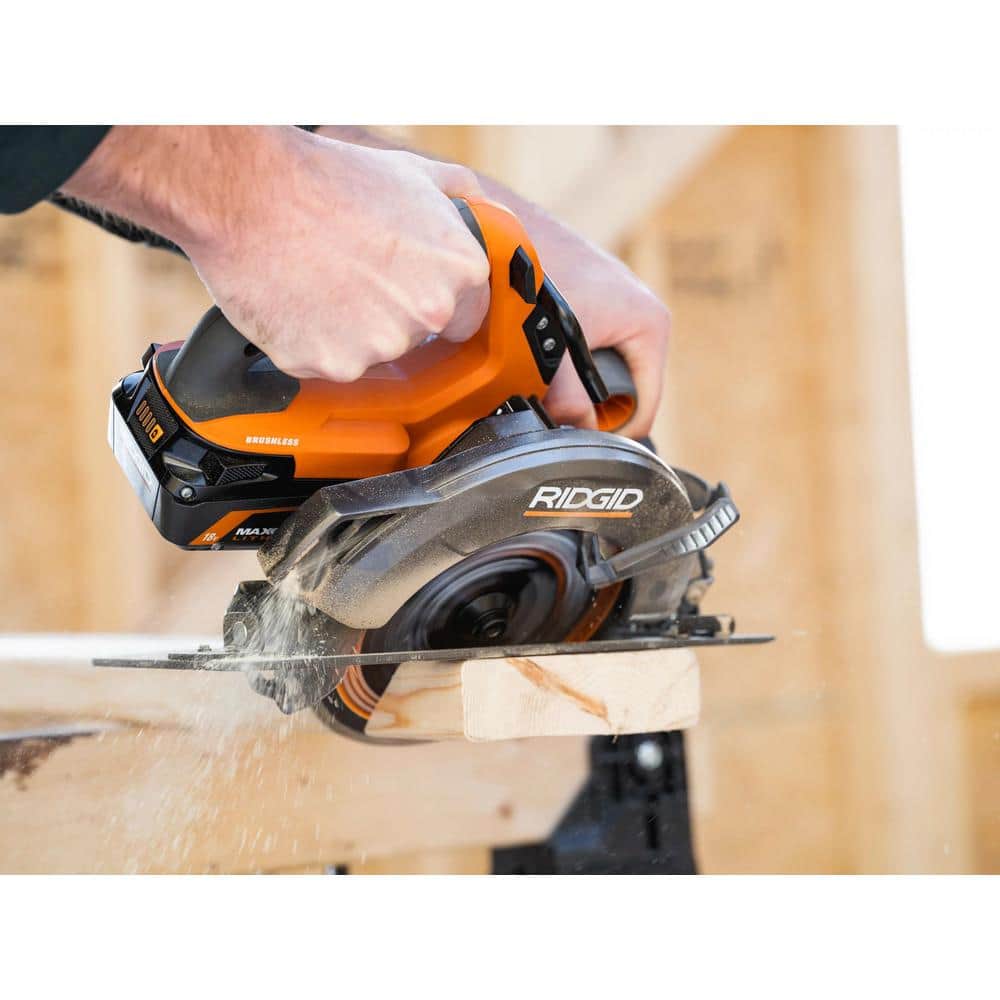 18V Brushless Cordless 6-Tool Combo Kit with 6.0 Ah and 2.0 Ah MAX Output Batteries and Charger
