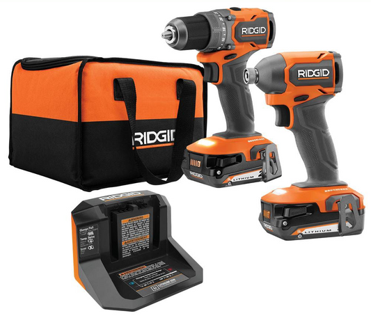 18V SubCompact Brushless 2-Tool Combo Kit with Drill/Driver, Impact Driver, (2) 2.0 Ah Batteries, Charger, and Tool Bag