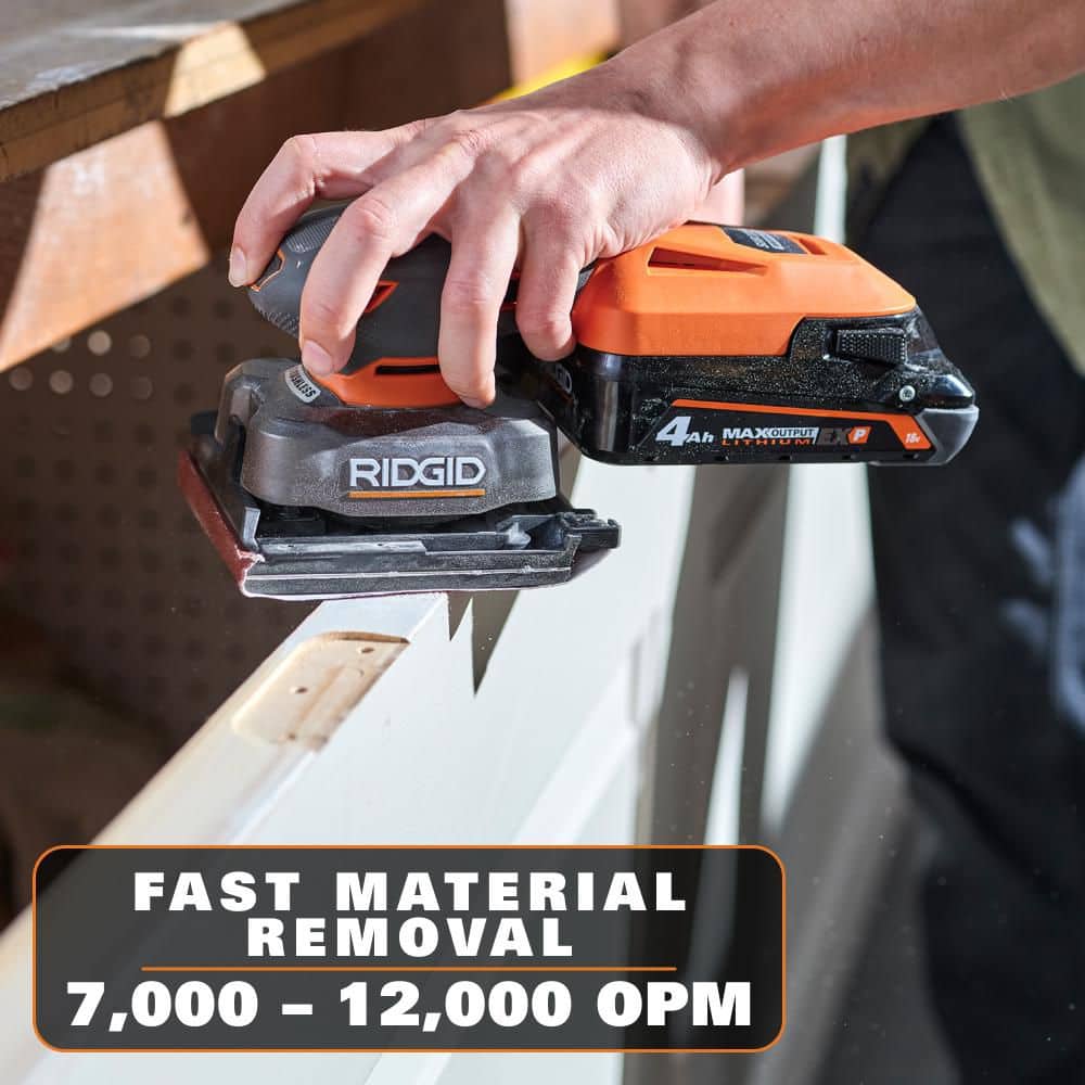 18V SubCompact Brushless Cordless 1/4 Sheet Sander (Tool Only)