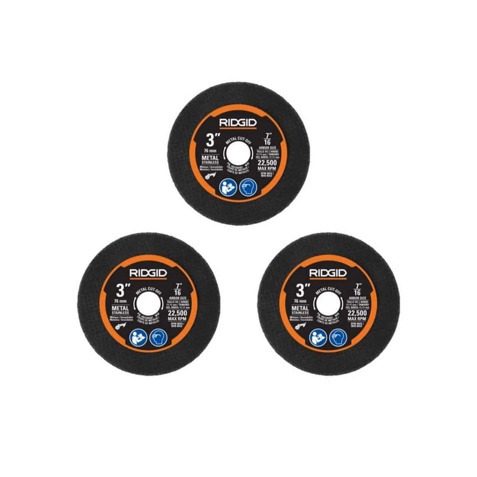 Metal Cut-Off Wheel Kit (3-Piece)
