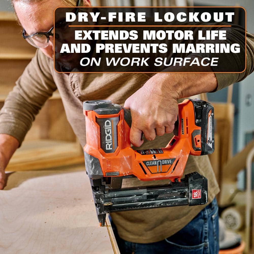 18V Brushless Cordless 18-Gauge 1-1/2 in. Narrow Crown Stapler (Tool only)