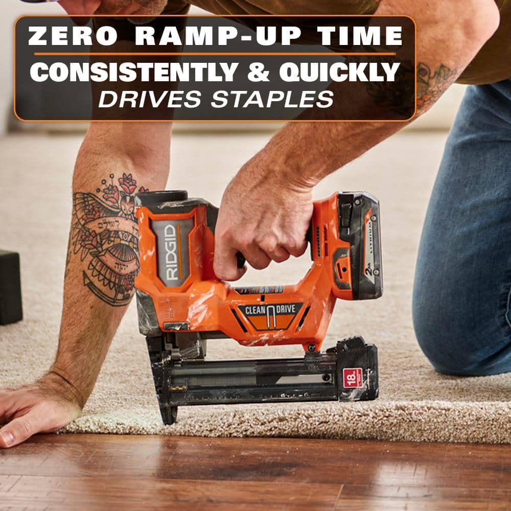 18V Brushless Cordless 18-Gauge 1-1/2 in. Narrow Crown Stapler (Tool only)